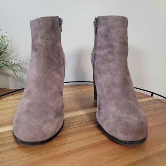 Jeffrey Campbell Hanger Suede Ankle Boots Chunky Heel Size 9 - Picture 4 of 17